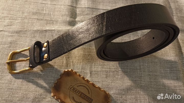 Ремень кожаный. Ручная работа