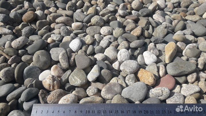 Камень декоративный речной 20-40 мм