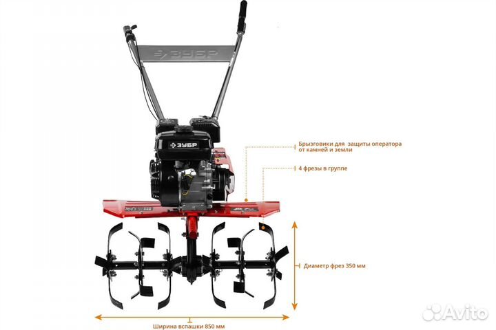 Бензиновый мотоблок зубр мтб-400