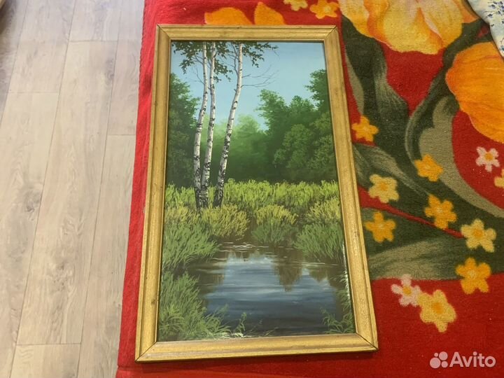 Картина маслом 70,40см Авт Адаменко сост Отл