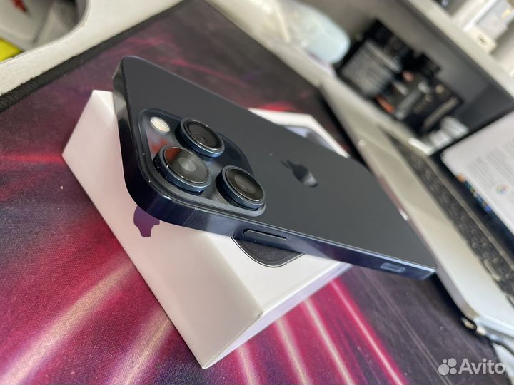 iPhone Xr в корпусе 15 pro 128gb 2sim синий титан