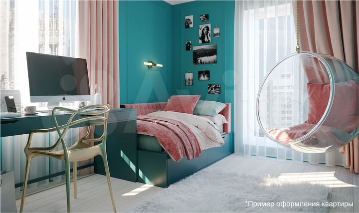 2-к. квартира, 56,6 м², 2/14 эт.