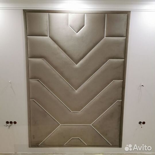 Мягкие стеновые панели с профилем