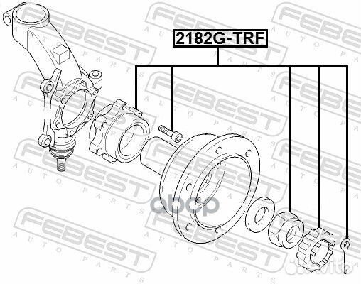 Подшипник ступицы передний ford transit FY 2000