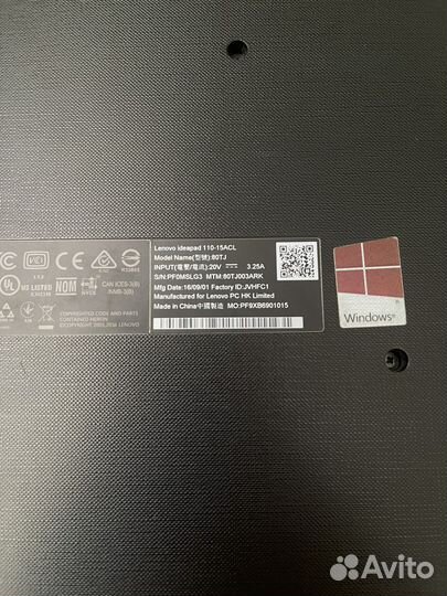 Ноутбук Lenovo IdeaPad 110 15ACL