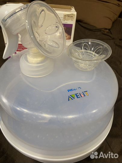 Стерилизатор и молокоотсос ручной авент