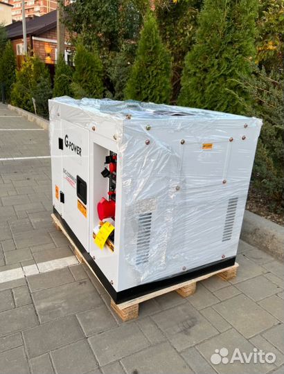 Генератор дизельный 12 кВт g-power трехфазныйDG130