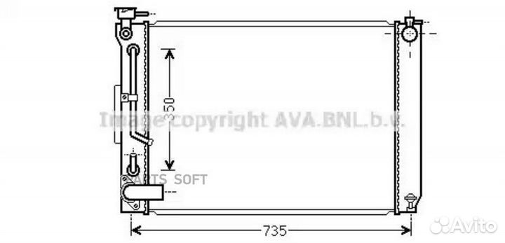 Радиатор охлаждения Лексус RX 300 2003