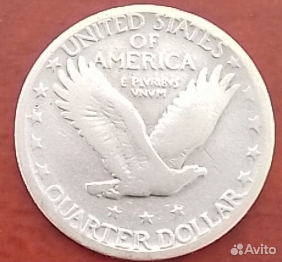 Сша.1926г.Квортер.Standing Liberty Quarter.Серебро