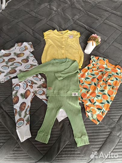 Вещи пакетом на девочку 74-80