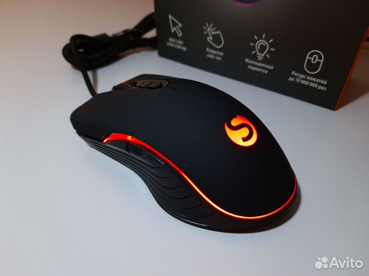 Новая Игровая Мышь A-RGB Подсветка SWD LED 7кнопок