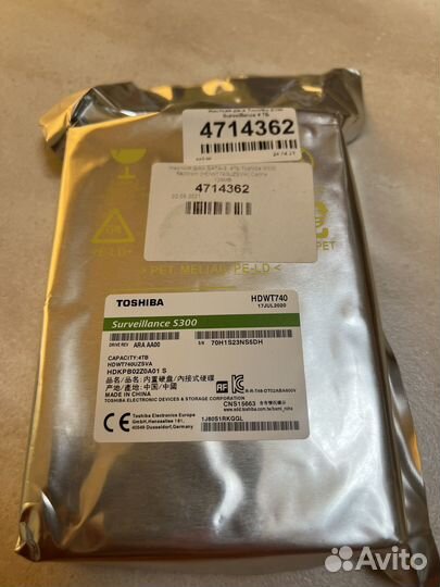 Жесткий диск Toshiba S300 4TB