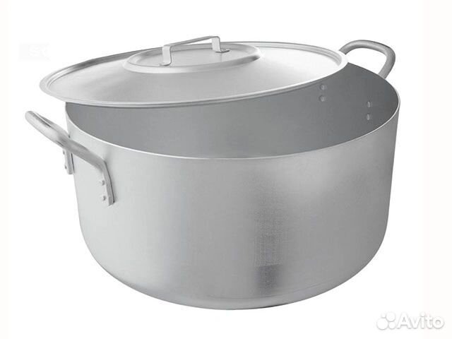 Котел с крышкой 40л Алюминий мш-012