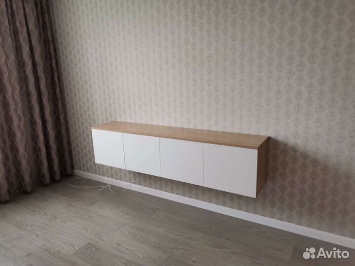 Белый глянец Тв тумба 1.2м-1.6м-1.8м