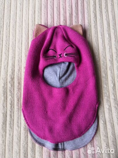 Шапка шлем демисезонный на 1-2 года