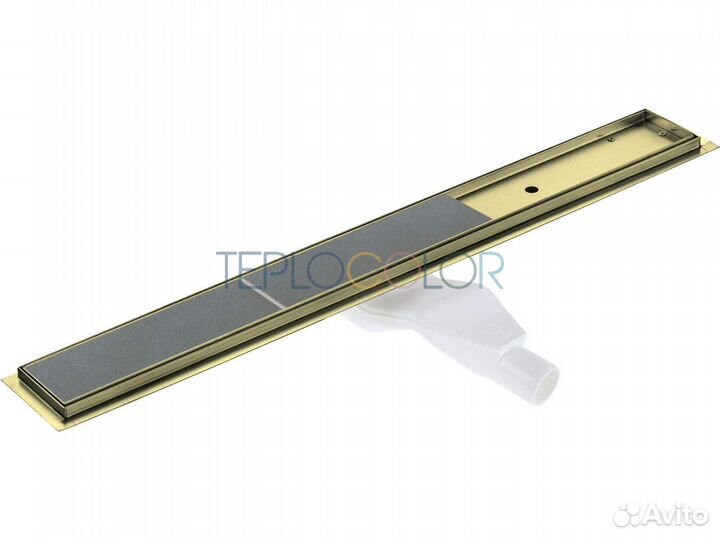 Линейный слив, напольный, 90 см - Универсальный