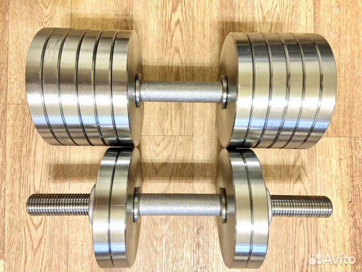 Гантели от 13 до 73кг стальные новые