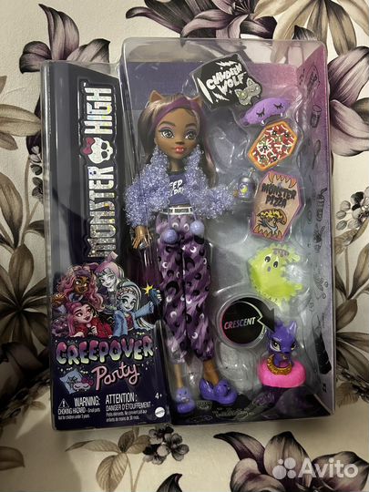 Кукла monster high creepover party клодин вульф
