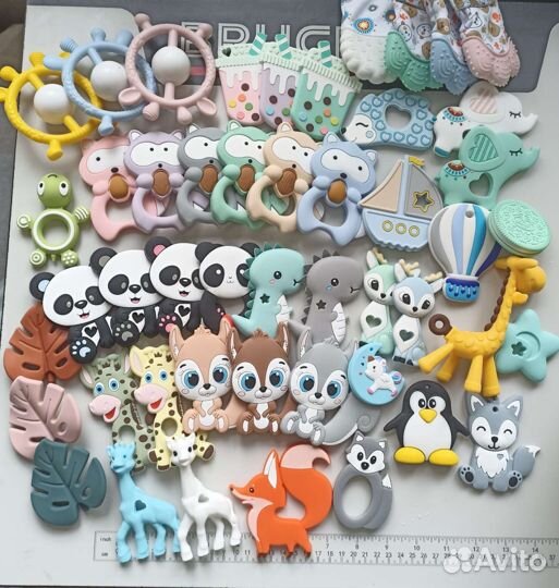 Силиконовая фурнитура (грызунки, бусины, буквы)