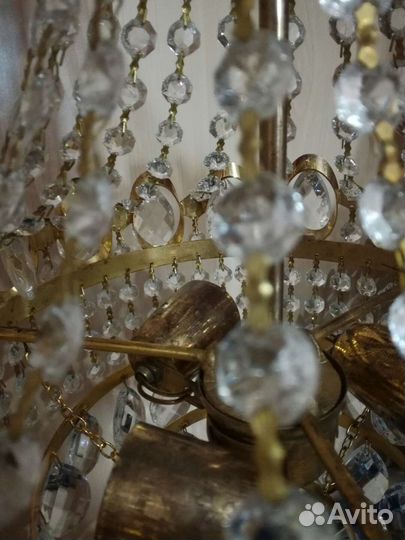 Люстра хрустальная ссср,Чехословакия