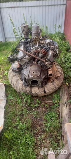 Двигатель и кпп газ 66-53