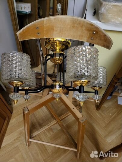 Люстры хрустальные, чешский хрусталь, винтаж СССР