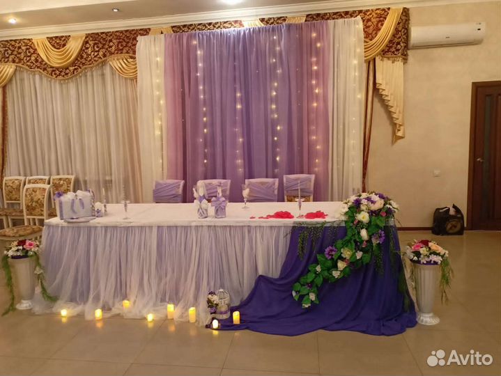 Украшения для свадебного стола