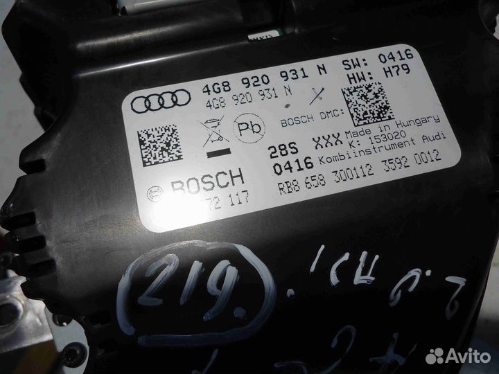 Щиток приборов (приборная панель) Audi A6 2011 4G8