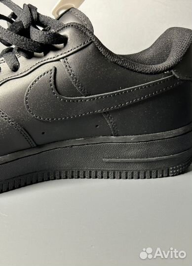Кроссовки Nike AIR force 1 LOW luxe black gum Люкс