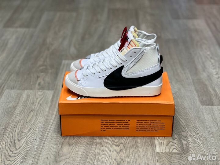 Кроссовки Nike Blazer Mid 77 Jumbo White Black