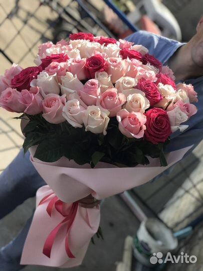 Розы Эквадор большие букеты