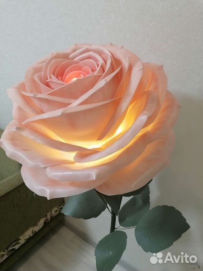 Светильник- ночник торшер роза