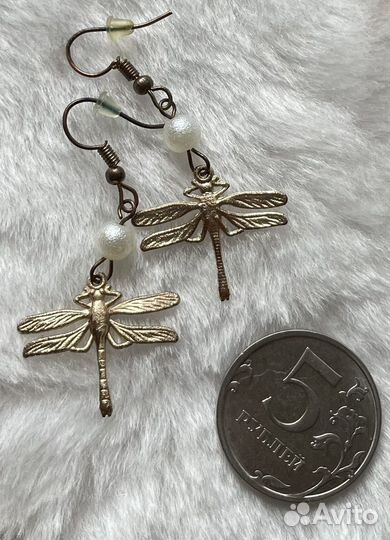 Серьги, заколки и брошка