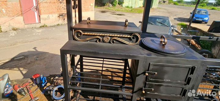 Мангал с мойкой