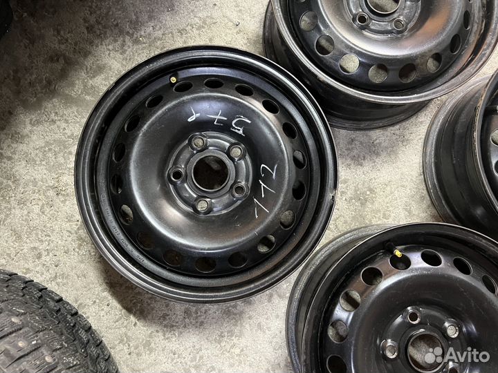 Оригинальные штампованные диски Skoda VW 5x112 R15