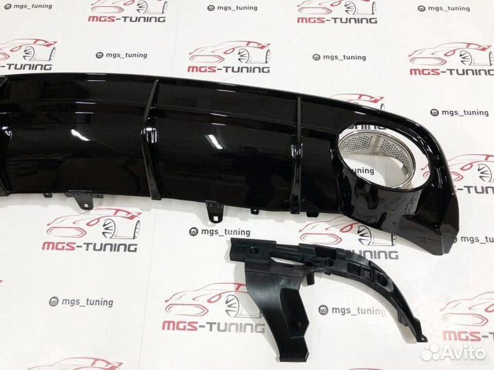 Диффузор на Audi A6 в стиле RS6 14-18г для S-Line