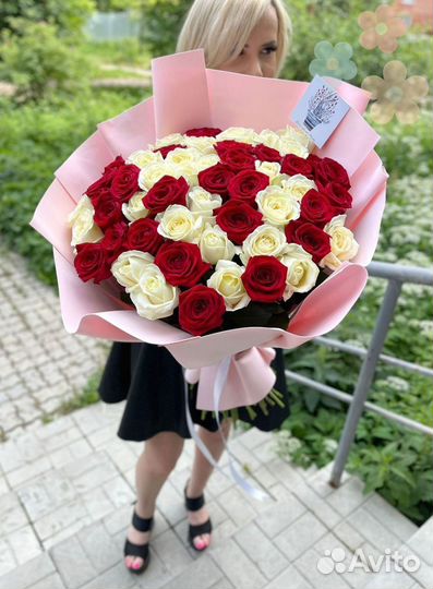 Букет 25 роз, букет 51 роза, букет 101 роза