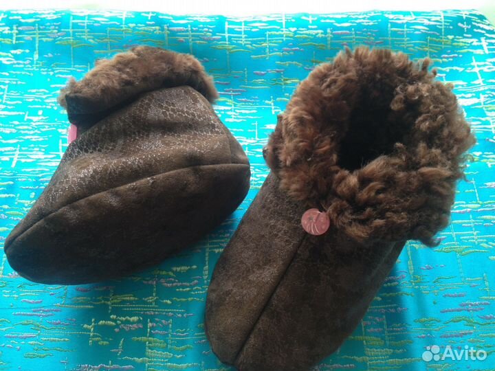 Пинетки и варежки из натурального меха