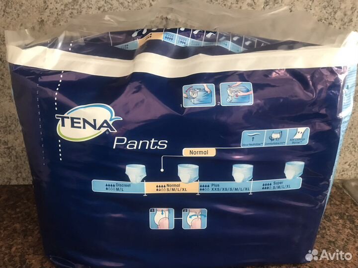 Памперсы для взрослых 3 размер Тена