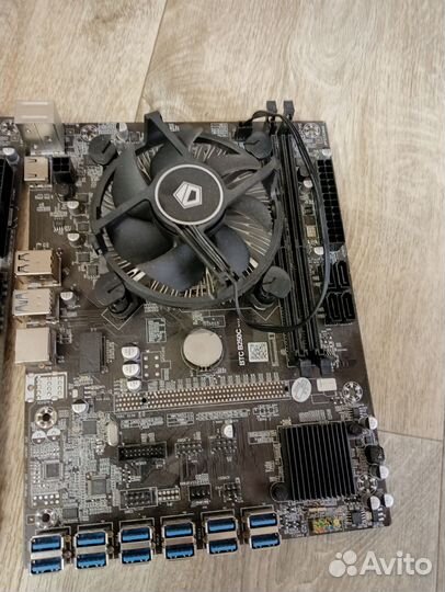 Материнскии платы BTC b250c с процессором Pentium