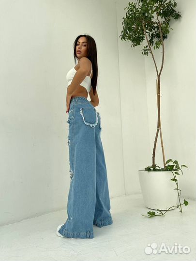 Джинсы карго, Н-4, 36,38,40