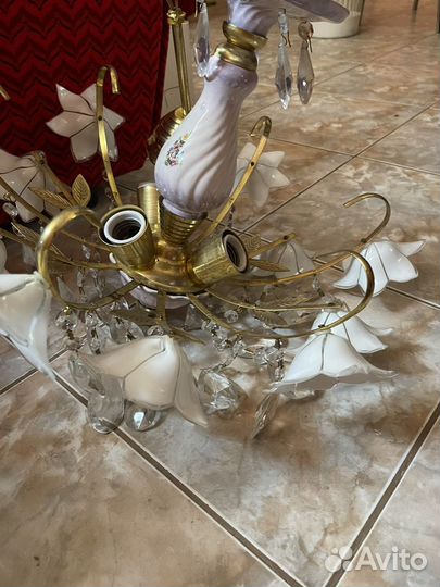 Люстры хрустальные бу