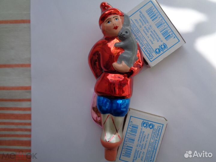 Елочная игрушка СССР Балда.Редкая