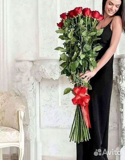 Высокие розы Букеты с доставкой