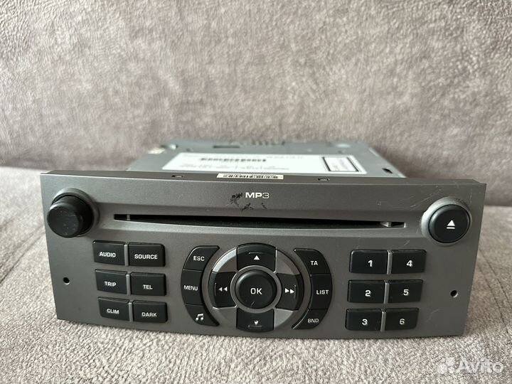 Штатная магнитола peugeot 407