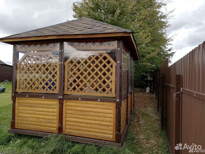 Мягкие окна для беседки, веранды