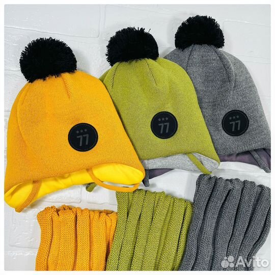 Комплект зимняя шапка+снуд 