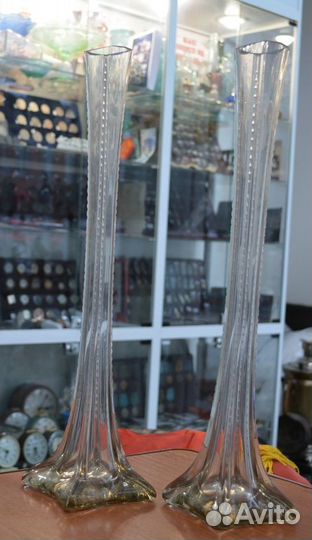 Парные вазы- берцовая кость (47 см)