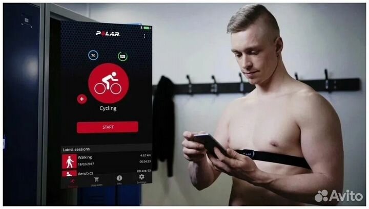 Пульсометр Polar H10 M-XXL, чёрный