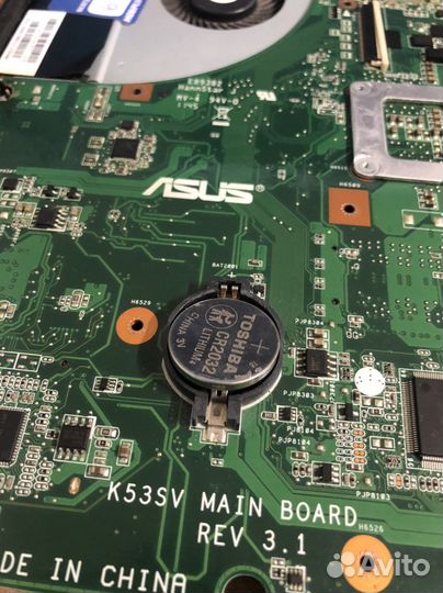 Материнская плата asus K53SV с процессором i3